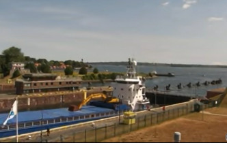 Imagen de vista previa de la cámara web Brunsbüttel - Kiel Canal